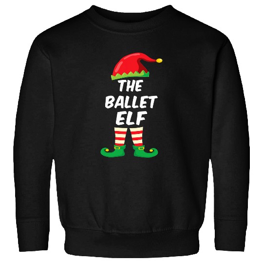 The Ballet Elf Family Matching Funny Christmas Costume Sweatshirts
