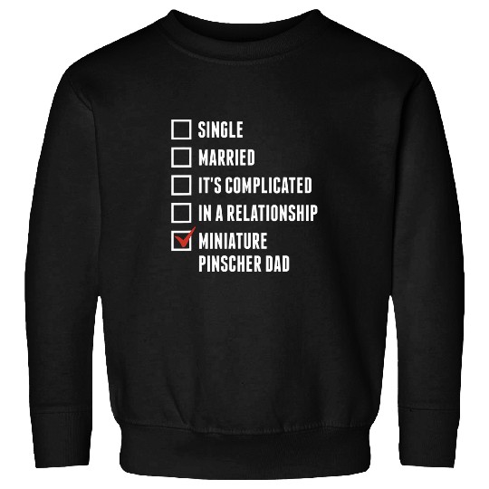 Miniature Pinscher Dad Funny Dog Father Sweatshirts