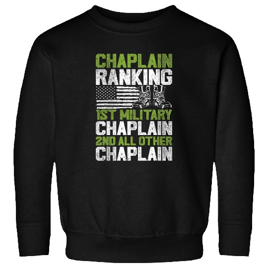 Military Chaplain US Flag Sweatshirts