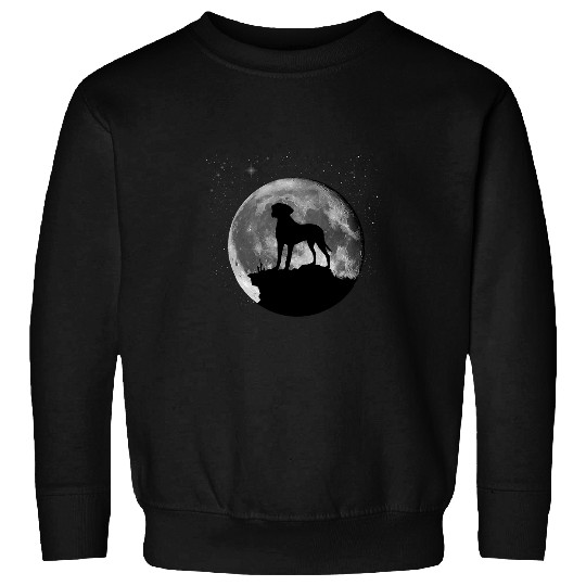 Rhodesian Ridgeback Dog Moon Sweatshirts