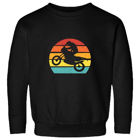 Retro Sunset Off Road Motorcycle Motocross Sweatshirts