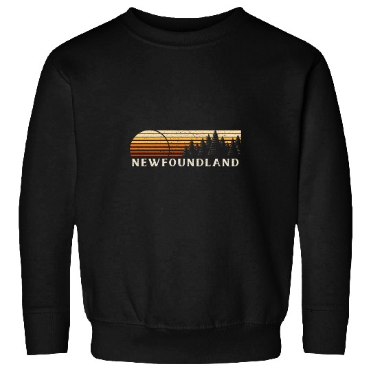 Newfoundland NJ vintages Evergreen Sunset Eighties Retro Sweatshirts