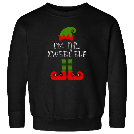 Im Sweet Elf Boy Girl Christmas Family Matching Sweatshirts
