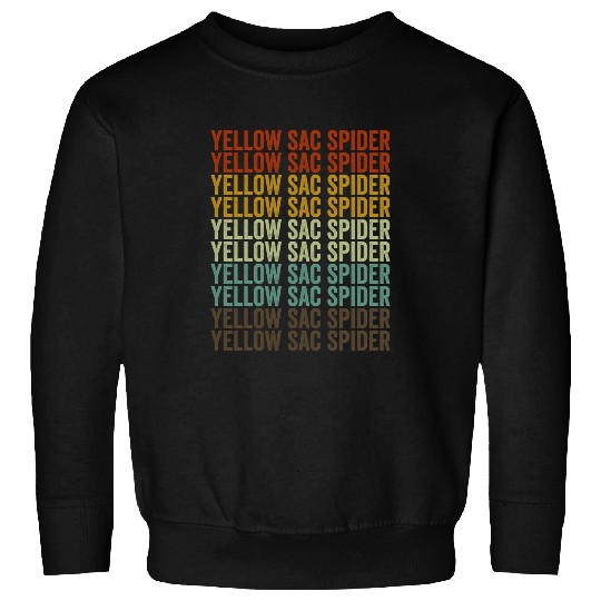 Yellow Sac Spider Retro Sweatshirts