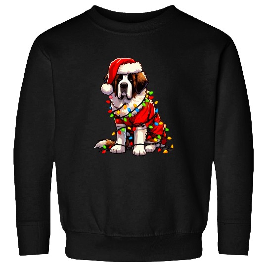 Saint Bernard Christmas Costume For Lover Dog Sweatshirts