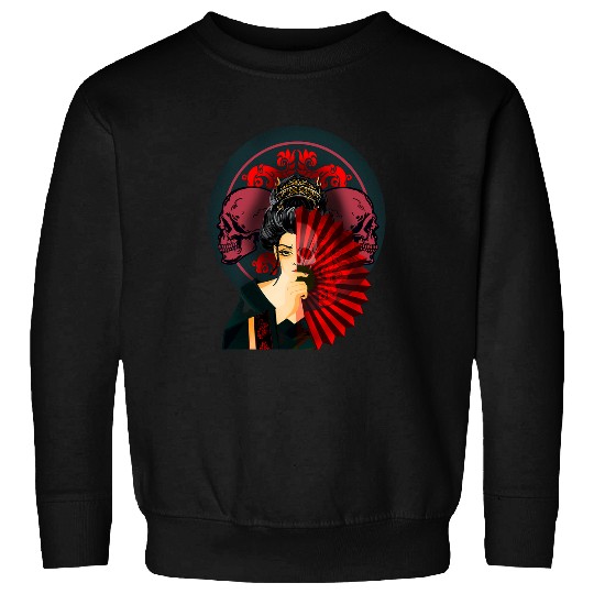Japanese Skeletons Samurai Geisha 21 Sweatshirts