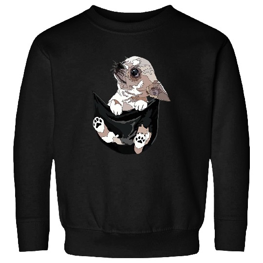 I Am Looking At You Funny Chihuahua In Pocket Dog Mom Lover Sweatshirts