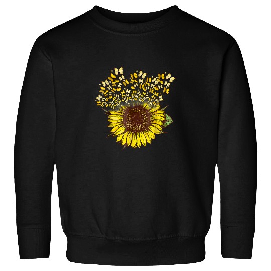 You Are My Sunshine Sunflower And Butterflies Sweatshirts