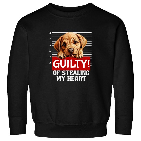 Funny Labrador Bulldog Dog Breed Guilty Mugshot Fur Baby Sweatshirts