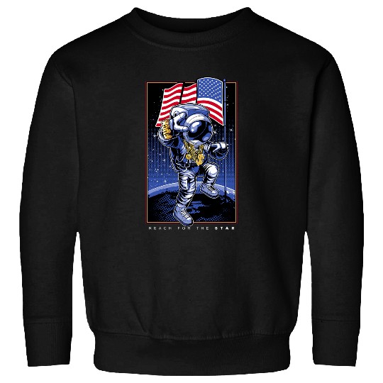 Rich Funky Doller Astronaut American Space lover Sweatshirts