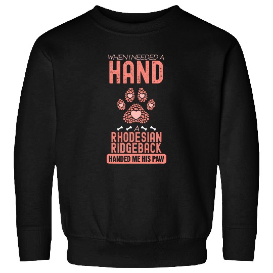 Rhodesian Ridgeback dog hand paw Sweatshirts