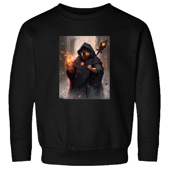 Rottweiler Wizard Funny Dog Magic Sweatshirts