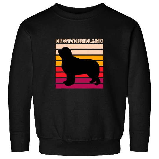 Newfoundland Retro Dog Mom Dad Gift vintages Newfoundland Sweatshirts