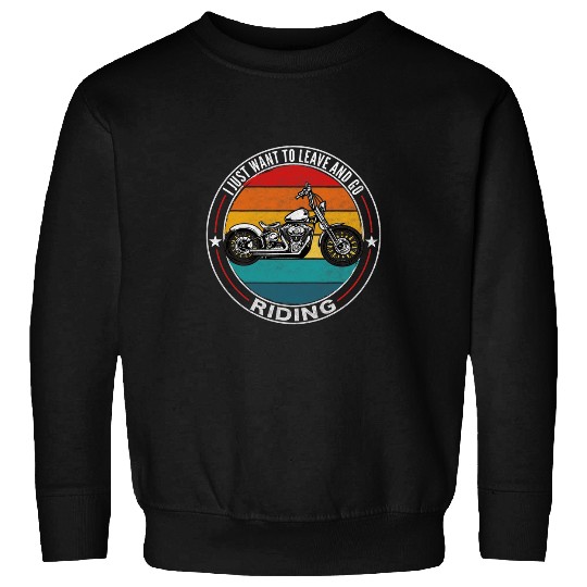 Retro Chopper Motorcycle Rider Funny Biker Sweatshirts