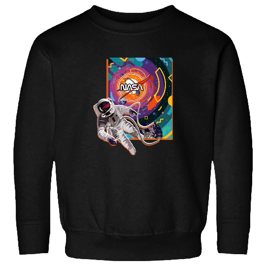 Science Space NASA Astronaut Memphis Art Retro 80s Nerd Geek Sweatshirts