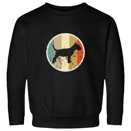 Miniature Bull Terrier Dog Lover vintages Retro Grunge Style Sweatshirts
