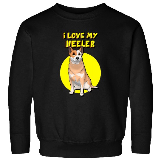 I Love My Heeler Red Australian Cattle Dog Sweatshirts