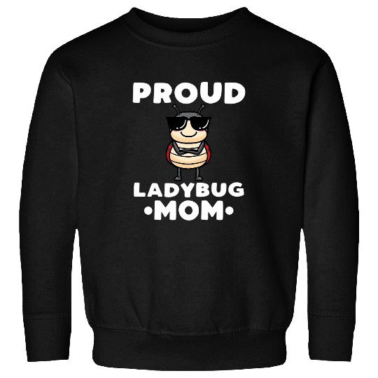Womens Proud Ladybug Mom Ladybird Sweatshirts