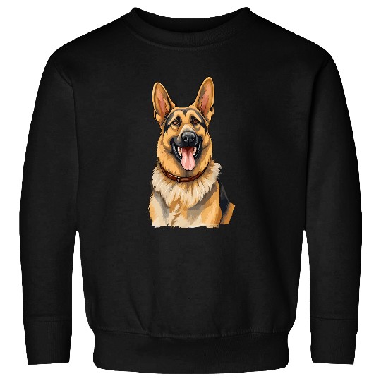 German Shepherd Dog Breed cute Graphic Sweatshirts