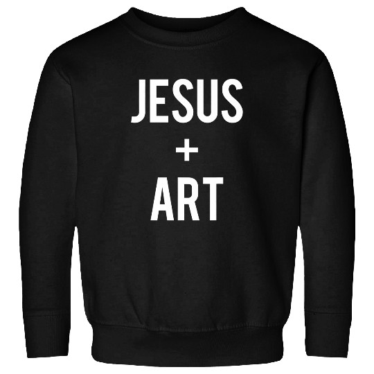 Love Jesus And Art Artist Faith Saying Funny Christian Gift 1 Sweatshirts