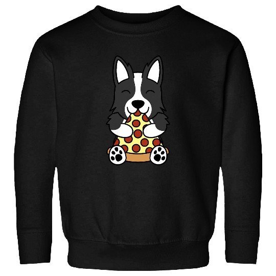 Pizza Border Collie Dog Sweatshirts