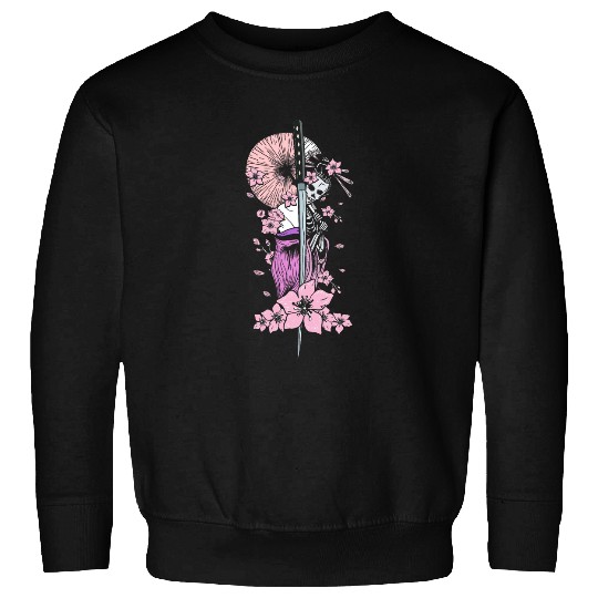 Japanese Geisha with Geisha and Cherry Blossom and Sakura 23 Sweatshirts