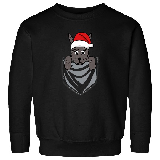 Dog Scottish Terrier Chart Pocket Scottish Terrier Christmas Dog Sweatshirts