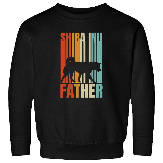Dog Shiba Inu Retro Shiba Inu Father Cool Dog Dad Sweatshirts