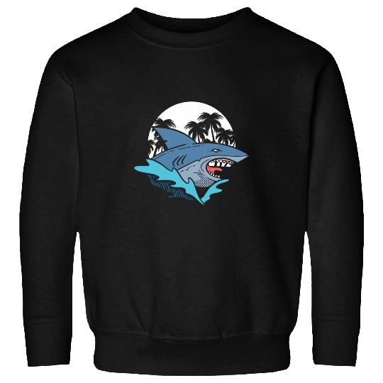 Shark Rage Face Aquatic Biologist Sweatshirts