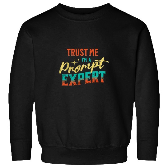 Trust Me Im A Prompt Expert Design For AI Fans Sweatshirts