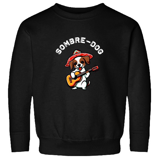 Jack Russell Terrier Sombredog Funny Dog Guitar Sweatshirts