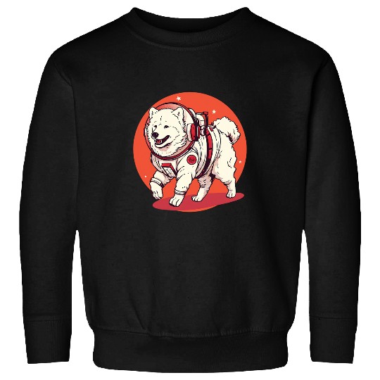 Samoyed Mars Funny Dog Astronaut Sweatshirts