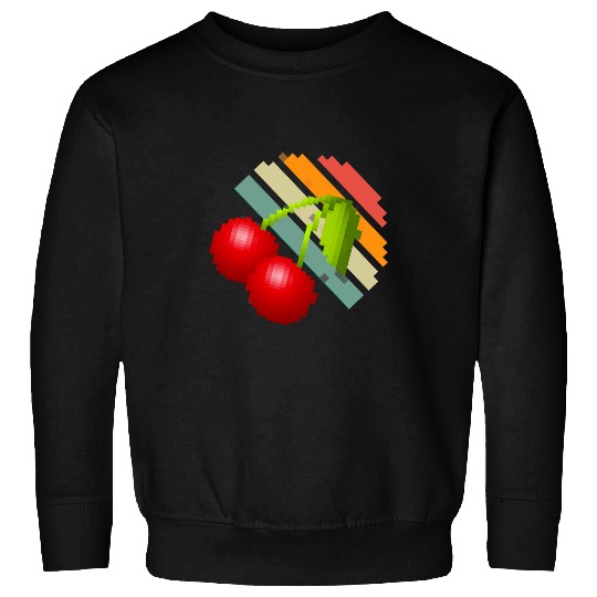 Discover Pixel cherry art retro and vintages men women kids Sweatshirts