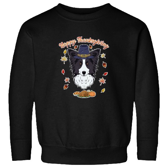 Discover Happy Thanksgiving I Dog Lover I Border Collie Sweatshirts