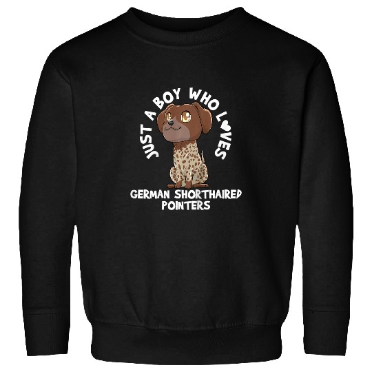 Kids German Shorthaired Pointers Kawaii Dog Gift for Boys Sweatshirts