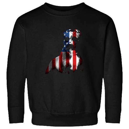 Discover Pit Bull Terrier Dog 4th of July American Flag Patriotic 1 Sweatshirts