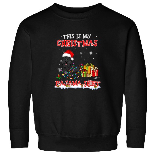 Discover Dog Scottish Terrier Cute Scottish Terrier On Snow Christmas Pajama Sweatshirts
