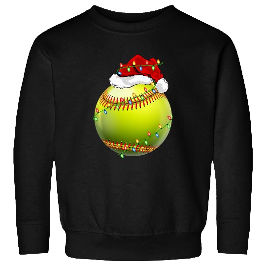 Discover Softball Sports Lover xmass Santa Hat Softball Christmas Sweatshirts