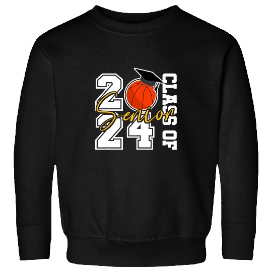 Discover Senior 2024 Basketball Class Of 2024 For Girls Boys Sweatshirts