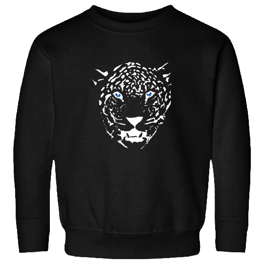 panthers Leopard jaguarss Big Cat Blue Eyes vintages Art Graphic Sweatshirts