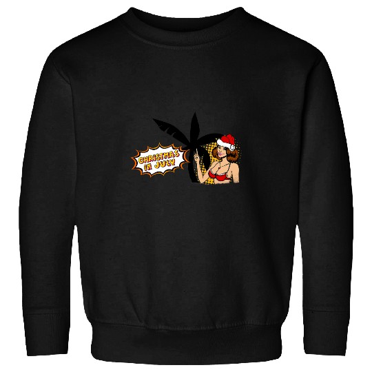 pop art mrs claus sexy girl christmas in july Sweatshirts