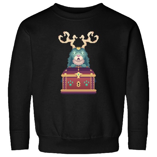 Jackalope King Fantasy Illustration Geeky Gaming Sweatshirts