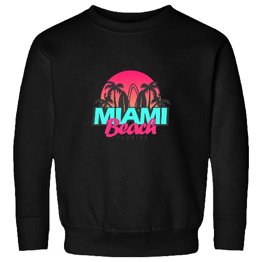 Retro South Beach Miami Florida Pop Art Sweatshirts