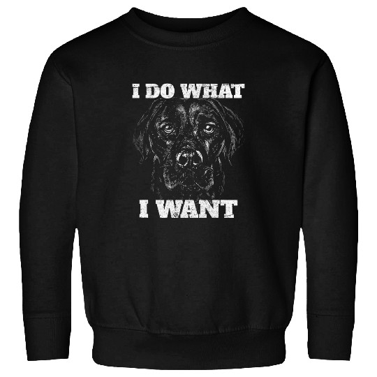 Discover Labrador Lab Dog I Do What I Want Dogs Labrador Sweatshirts