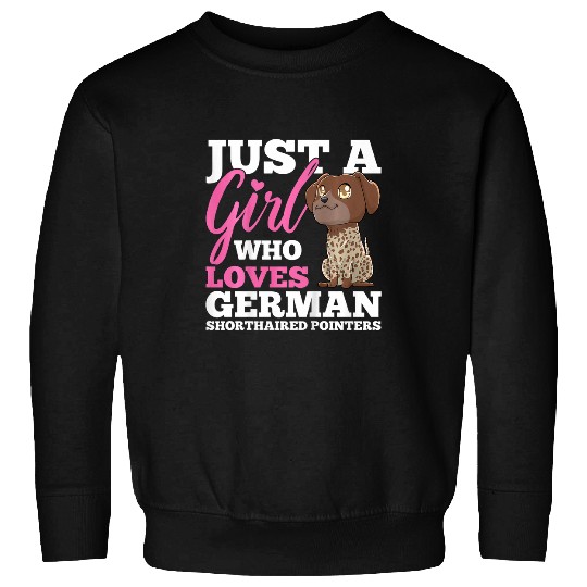 Kids German Shorthaired Pointers Kawaii Dog Gift for Girls 1 Sweatshirts