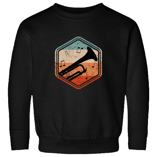 Trumpet Musician Trumpeter Brass Musik Jazz Music Band Sweatshirts