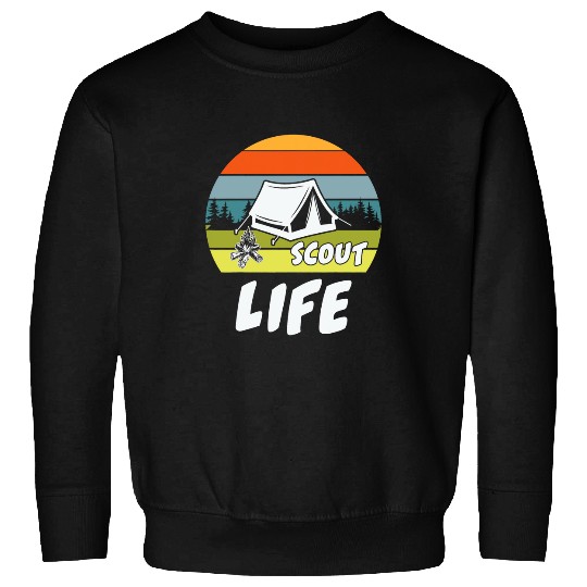 Scout Life is Campfire Treats is Camping Travel Gifts Sweatshirts