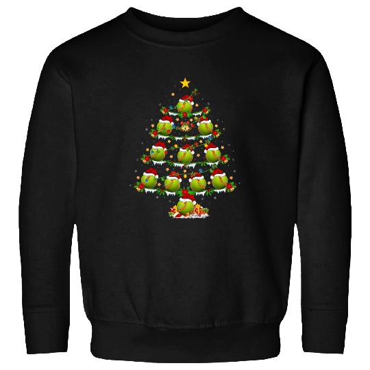 Discover Softball Sports Lover xmass Lighting Softball Christmas Tree Sweatshirts