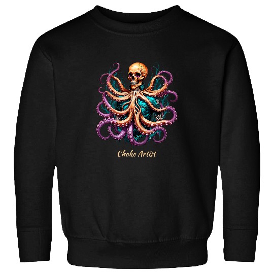 Discover Jiu Jitsu Octopuss Skull Choke Artist BJJ Gift Custom Design Sweatshirts