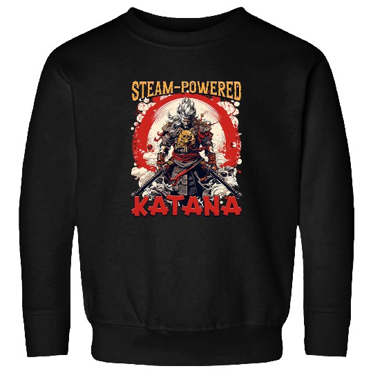 SteamPowered Katana Steampunk Fantasy Lovers Art Samurai Sweatshirts